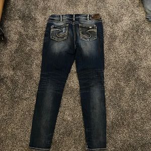 Silver women’s jeans , Boyfriend style